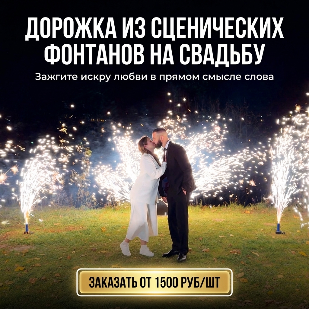 Дорожка из фонтанов